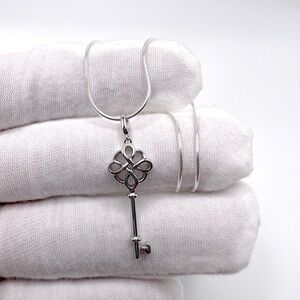 Sterling Silver Key Necklace
